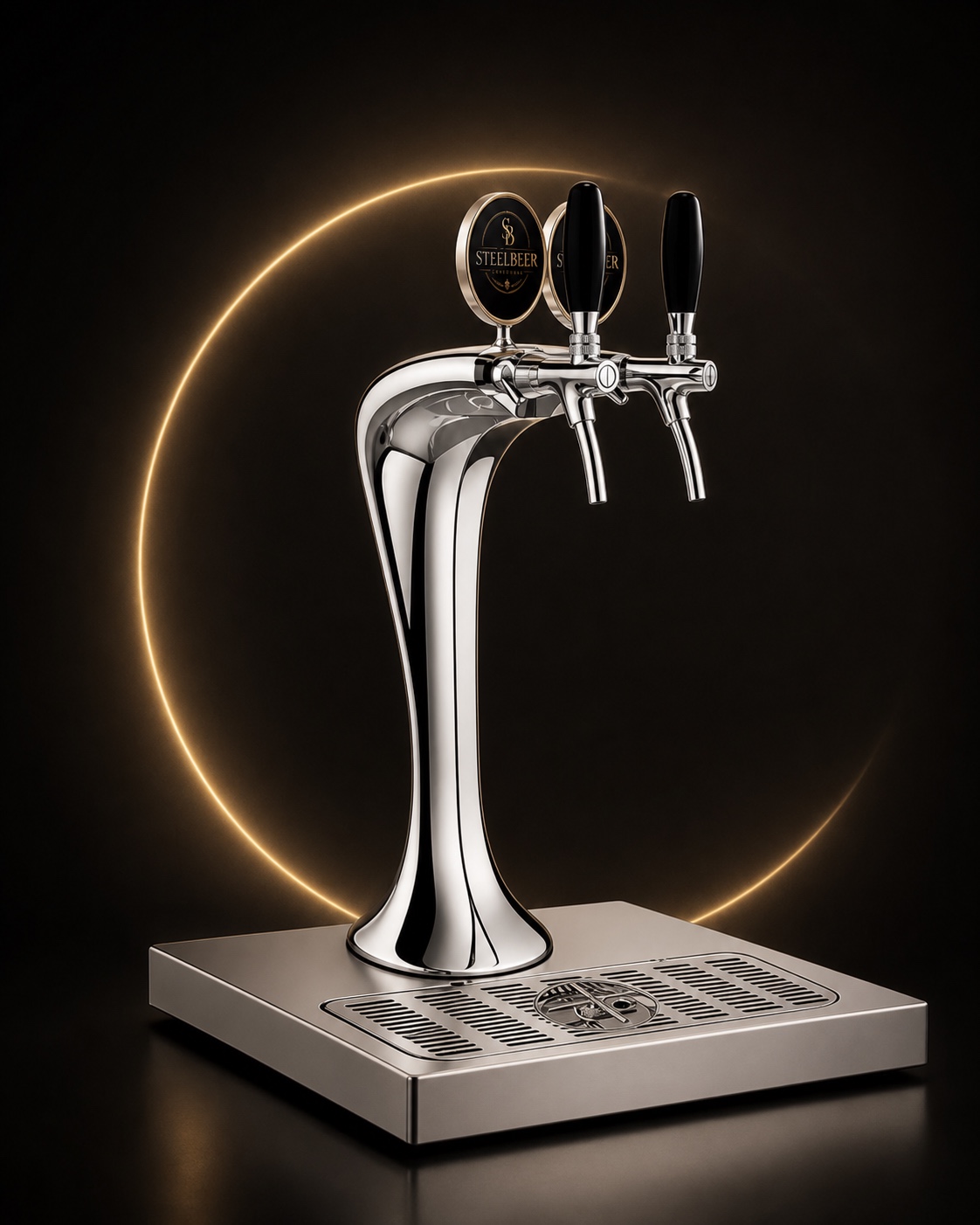 Chopeira Naja SteelBeer de duas vias com selo oficial